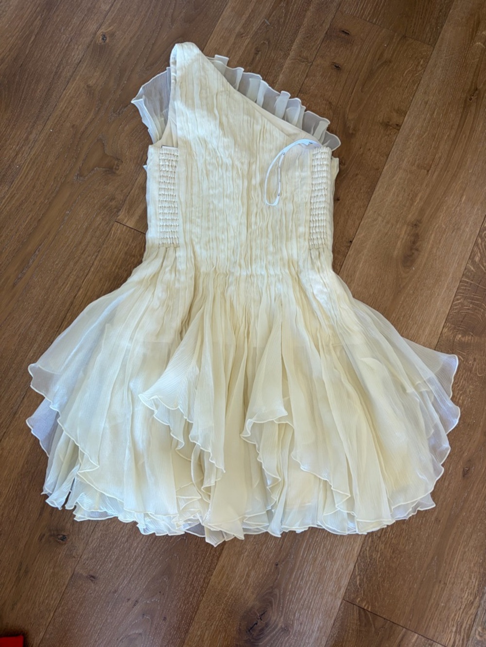 Aje One-Shoulder Ruffle Mini Dress - Picture 2 of 4